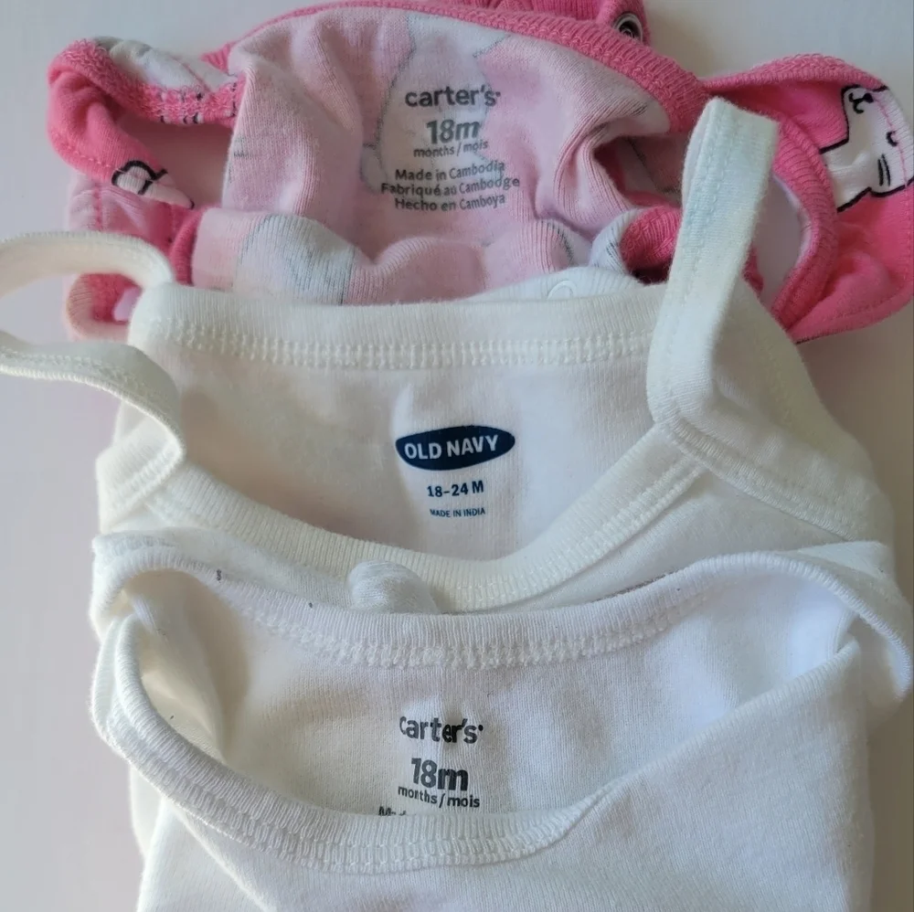 Six Baby Bodysuits